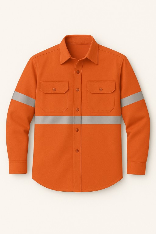 CAMISOLA NARANJA CON REFLEJANTE 2"